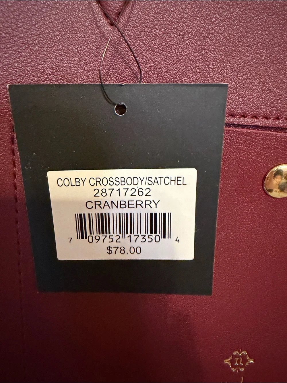 Nanette Lepore Cranberry Crossbody Bag